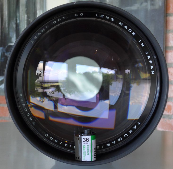 PENTAX 6x7 camera lens 4/800 Mega rare SMC Takumar tele f PENTAX 6x7 camera lens 4/800 Mega rare SMC Takumar tele f