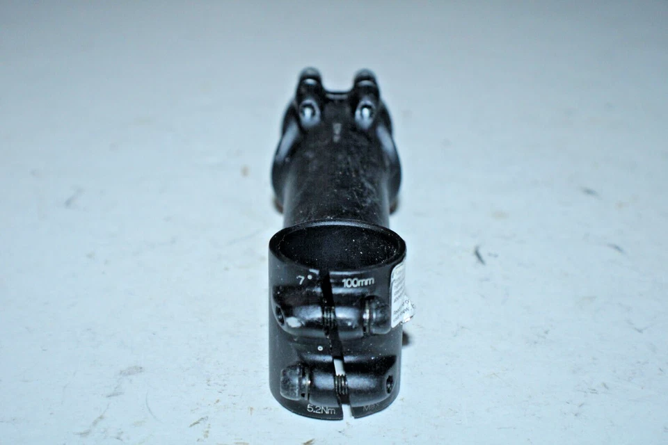Bontrager Black MTB Stem 1 1/8" Threadless 100mm 7º Rise Stem 31.8mm USA Shipper - Image 3 of 4