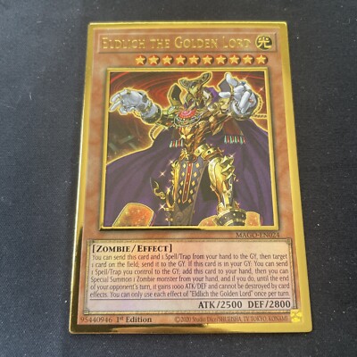 MAGO-EN024 Eldlich the Golden Lord Premium Gold Rare 1st Edition Mint YuGiOh Card MAGO-EN024 Eldlich the Golden Lord Premium Gold Rare 1st Edition Mint YuGiOh Card