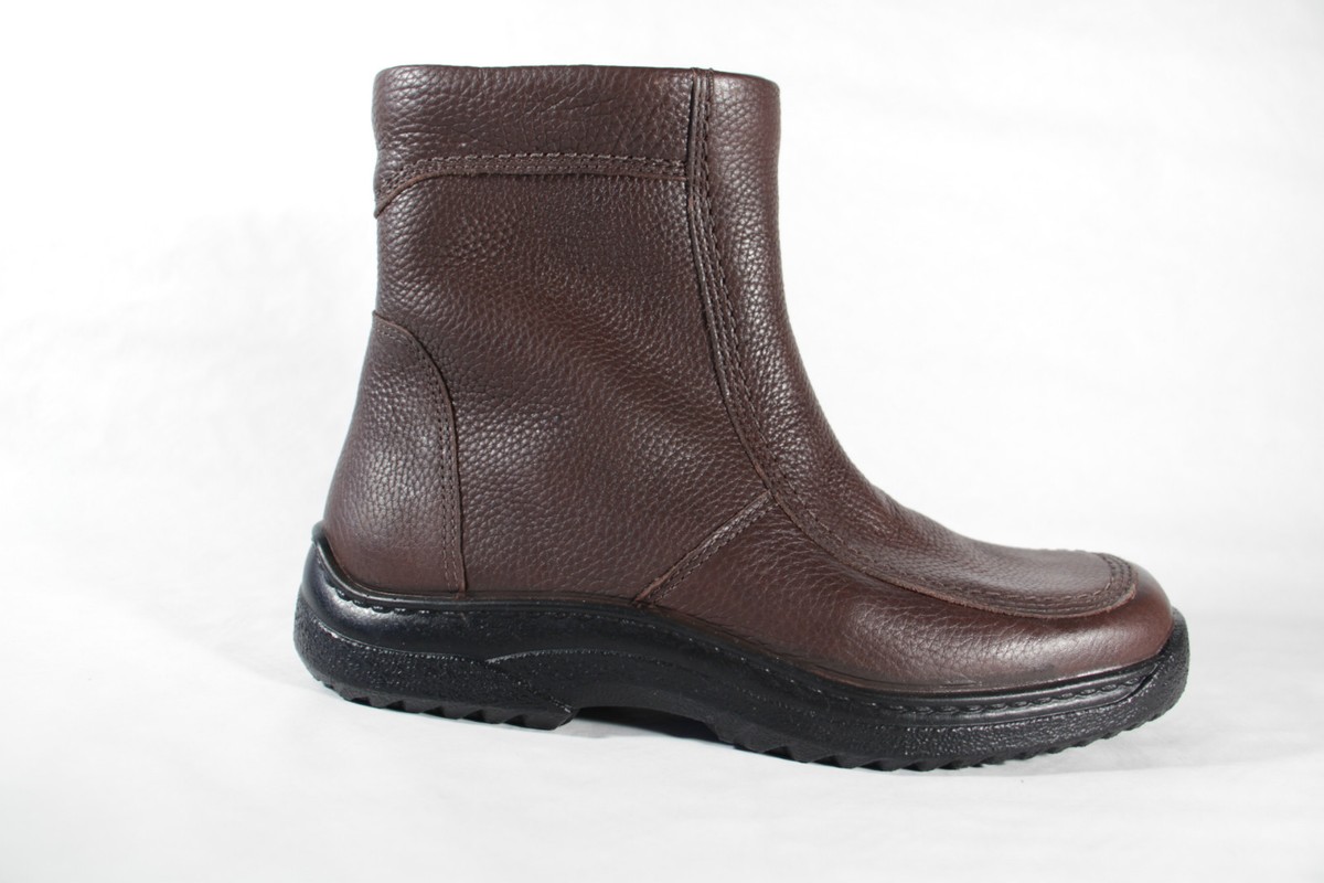 Winter Boots Lammfell Boots Herren Warm Gefüttert Stiefeletten