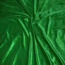 3Y Women Material Indian Velvet Dressmaking Material Solid Sewing Green Fabric