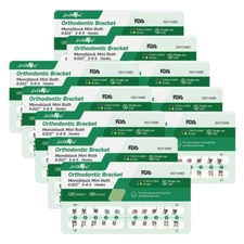 10 juegos de soportes ortodónticos dentales Metal mim mini Roth 0022 345 gancho