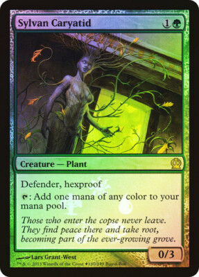 FOIL Sylvan Caryatid ~ Buy a Box Theros [ Excellent ] [ Magic MTG ]
