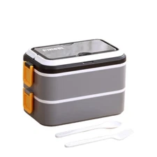 stackable stainless steel lunch box,1400ML Bento box-Utensil set-Leak free