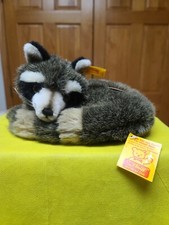 Vtg Steiff Raggy The Racoon.  2060/20. Mint Cond. Has All 3 Tags.