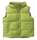 Gymboree Puffer Snap Zip Vest Boys 12-24 Months Lime Green Snowboard Champ — photo 1