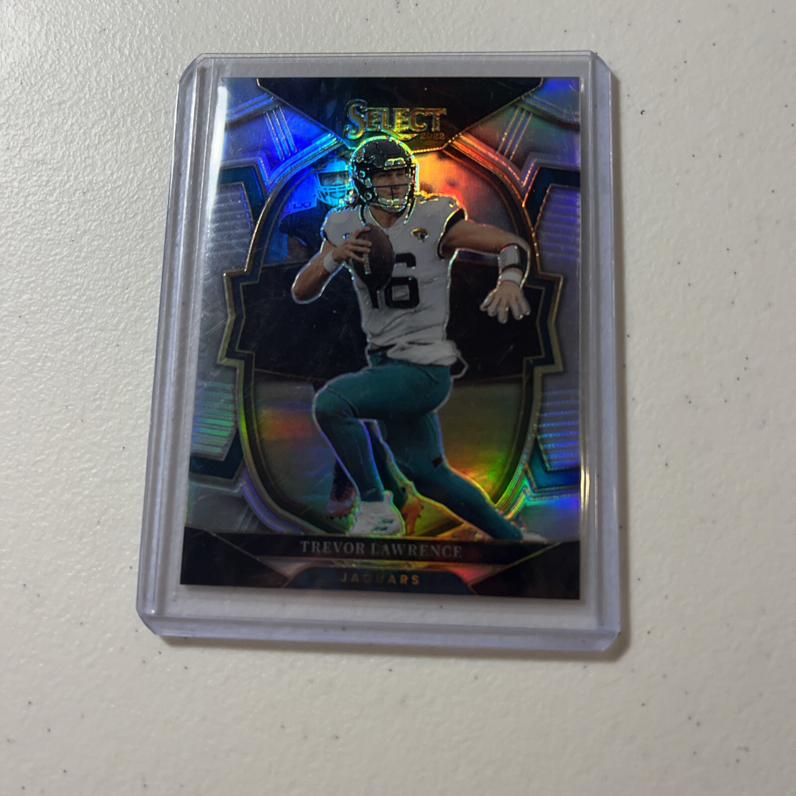 Trevor Lawrence 2022 Panini Select Concourse Black & Green Prizm Die-Cut #41