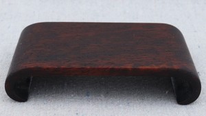 Antique Chinese Rosewood Scroll Stand For Jade Stone Carving Netsuke Huanghuali?