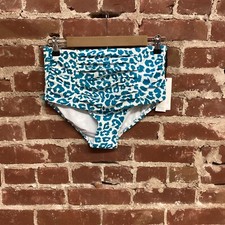 Calvin Klein Womens Blue Swimwear Bottoms 4 Way Stretch Small NWT