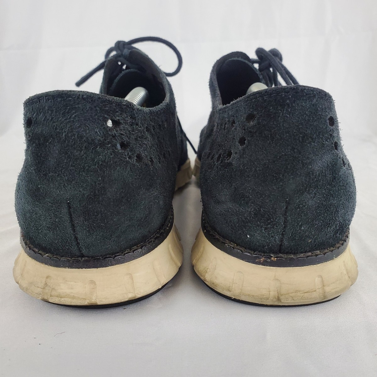 Cole Haan Mens ZeroGrand Oxford Casual Shoes Black Suede  display picture 1