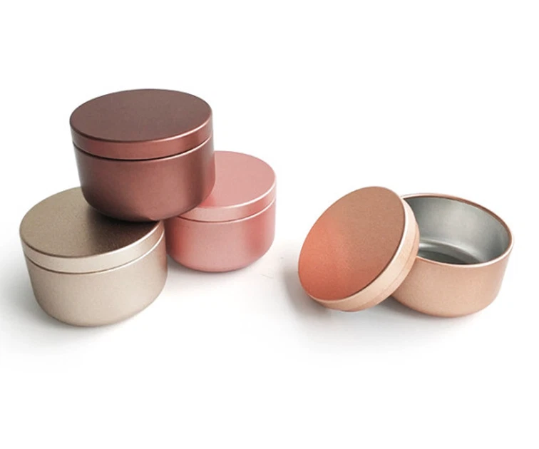 Paquete de 24 latas de velas de 50 ml para hacer velas hágalo usted mismo frascos de contenedor de almacenamiento redondo vacíos Foto 4 de 4