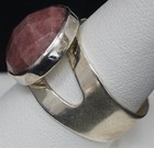 DESERT ROSE TRADING DRT Faceted Rhodonite Sterling Silver Ring Size 10 — photo 2