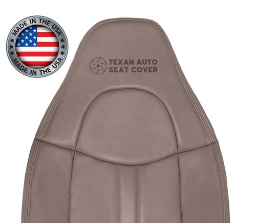 Fits 1997-2002 GMC Savana Van Front Seat Cover Synthetic Leather Med Neutral Tan - Picture 31 of 74