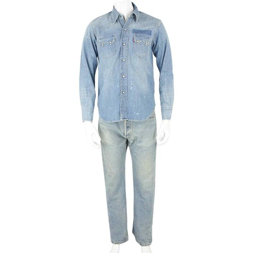Western Cowboy Denim Jean Shirt | eBay