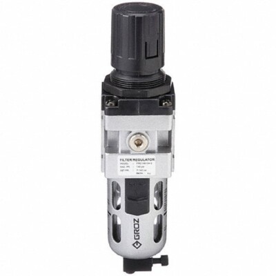 Groz FRC149134-S 1/4'' NPT 40 micron Filter Regulator Combination -