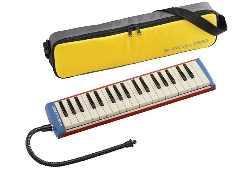 SUZUKI M-37C Plus Melodeon Alto Keyboard Harmonica 37key Melodica with Soft Case