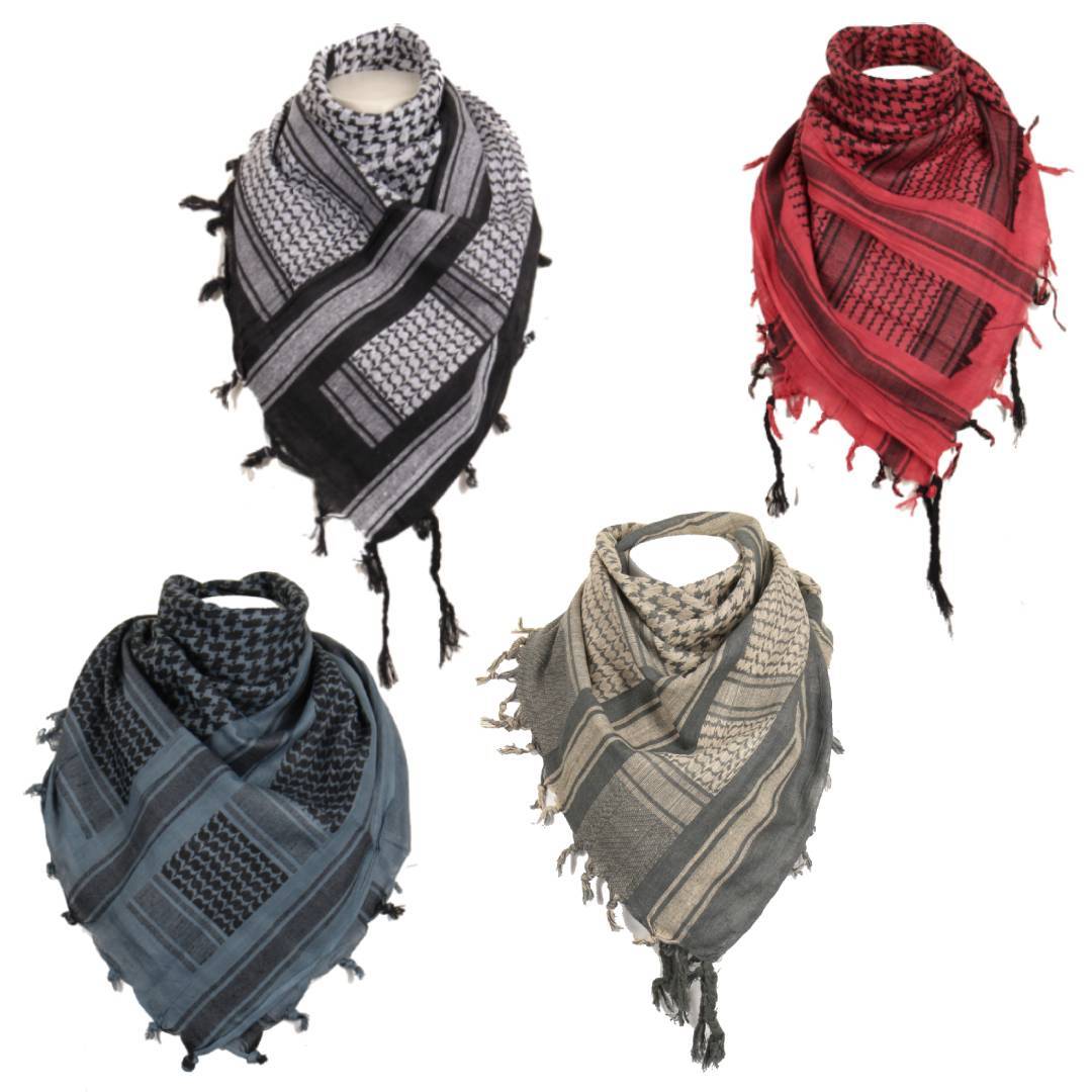 Shemagh Headscarf 100% Cotton Facemask Camping Hiking Scarf Shawl