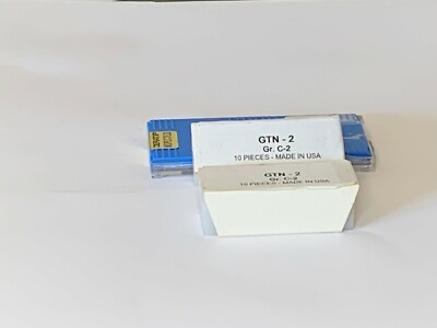 NEW 10 PCS. USA ,GTN 2  C-2 GRADE,CUT-OF & GROOVING CARBIDE INSERTS