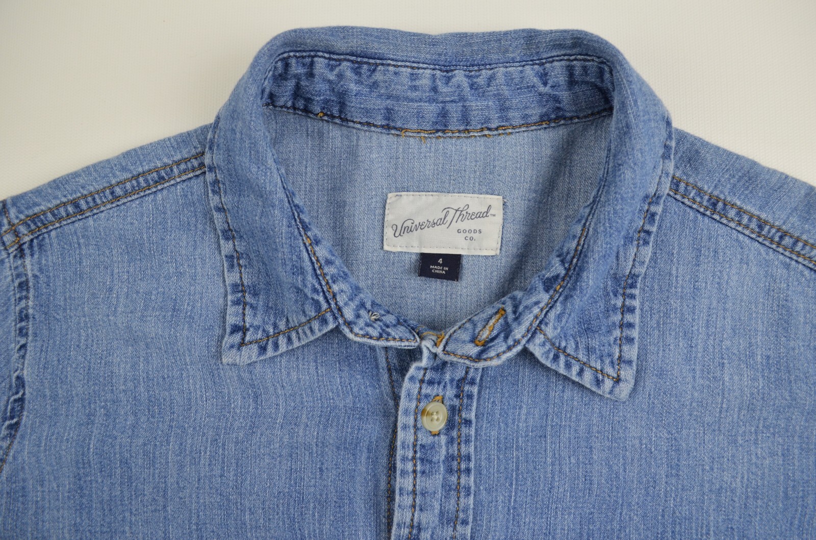 Universal Thread Lightweight Denim Long Sleeve Ro… - image 5