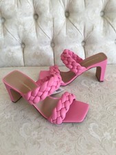BCBG Generation Women  s Pink Slip On Sandals Pumps Braided Finaa Size 9