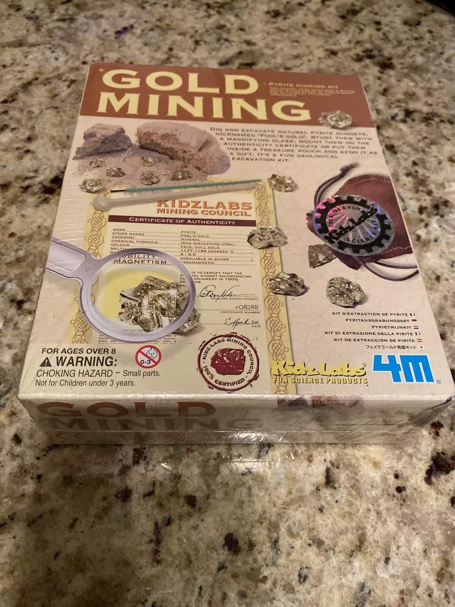 Kids Gold Dig Kit, Real Pyrite