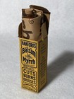 ANTIQUE FREE SAMPLE SIZE HANFORDS BALSAM OF MYRRH LABELED MEDICINE BOTTLE IN BOX — photo 1