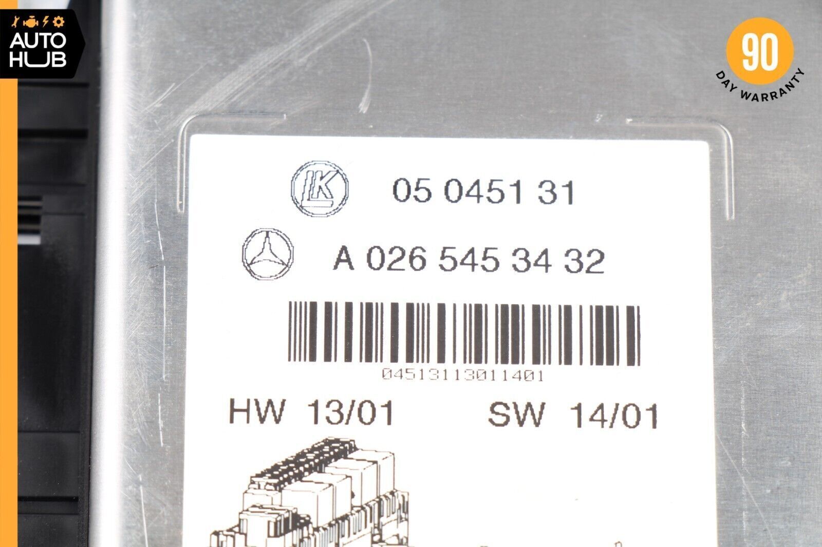 03-12 Mercedes R230 SL500 SL550 SL55 AMG Rear SAM Fuse Box Relay Module OEM