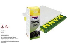 MANN-Innenraum-Filter+Presto Klima-Fresh für Nissan Micra IV K13 Note E12