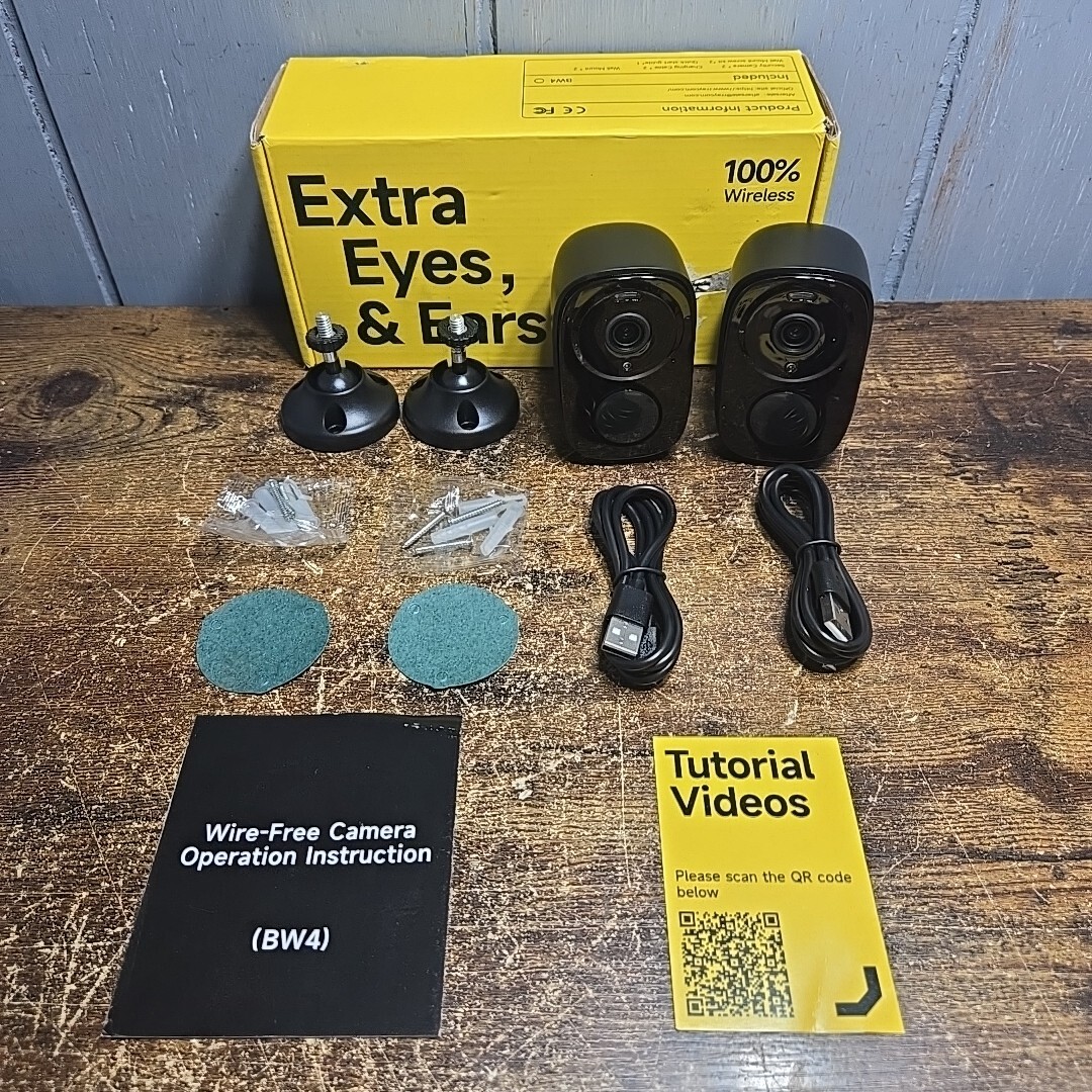 Extra Eyes And Ears 2pk Security Cameras Wireless Night Vision