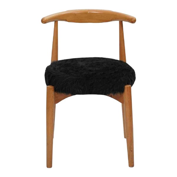 Luxus Esszimmer Holz Stuhl Braun Ohne Armlehne Design Gepolsterter Stuhl-image