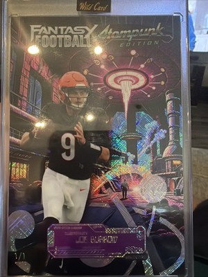 Wild Card Fantasy Football Atompunk 2026 Joe Burrow Bengals 1/1 Mammoth