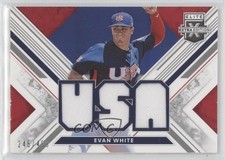 2019 Elite Extra Edition USA National Team Materials Black /499 Evan White 0c6