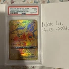 PSA 9 Pokémon Reshiram & Charizard GX SM247 Gold Promo Premium Collection