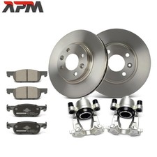 2x Bremssattel 6x Scheibenbremsensatz Vorne für Renault Twingo Dacia Logan II