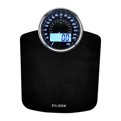 EILISON Highly Advance 2-in-1 Digital & Analog Weighing Scale for Body Black 