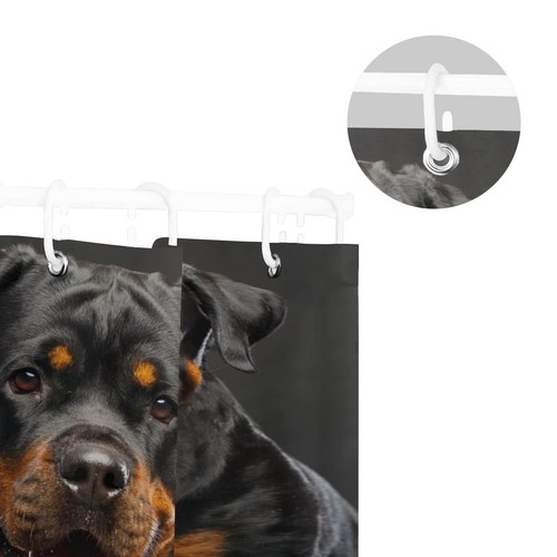 Rottweiler Dog Home Decorations Shower Curtain 72 x 72 inch Waterproof Polyes... - Picture 5 of 5