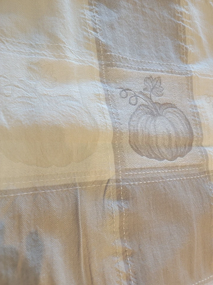 Mantel de algodón calabaza patrón a cuadros búfalo grande gris claro y gris mediano Foto 4 de 4