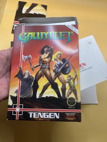 Gauntlet NES First Print Licensed With Poster Near Mint Cgc Or Wata It Key Title