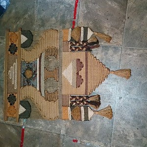 Vintage Boho Fiber Art Wall Hanging don freeman 1970