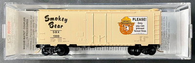 N Scale Micro-Trains 21260 Smokey Bear 40' Std. Box Car Plug Door