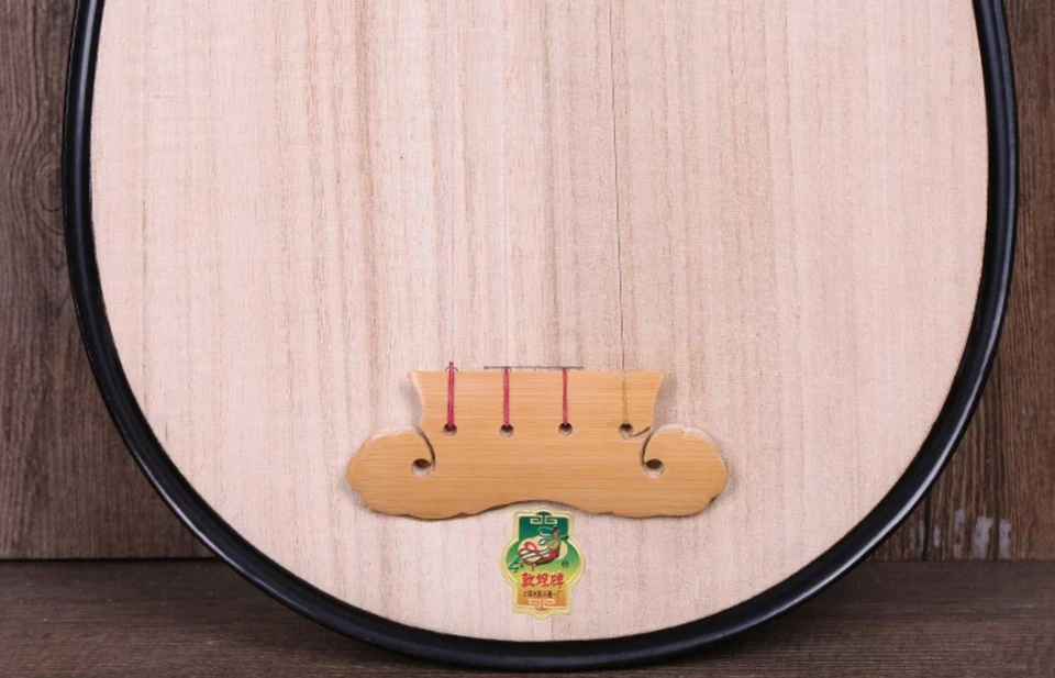 Instrumento de cuerda chino Pipa Dunhuang color madera Foto 3 de 4