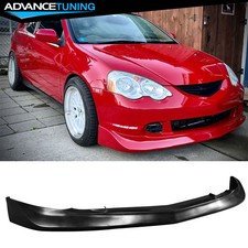 For 02-04 Acura Rsx Dc5 Mugen Style Front Bumper Lip Splitter Pu Unpainted Black