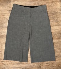 EXPRESS Design Studio Editor Gray Wide Leg Crop Women's Size 6 Y2K