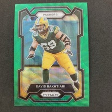 David Bakhtiari 2023 Panini Prizm Green Wave Prizm #108 Green Bay Packers