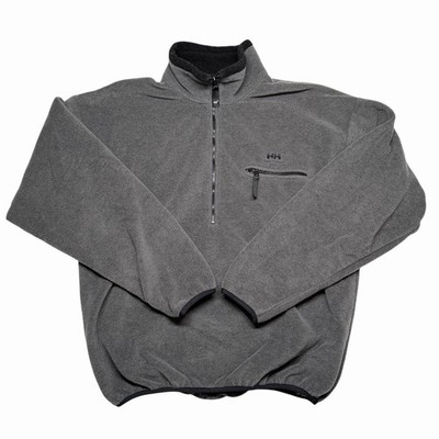 Vintage Helly Hansen Fleece 1/2 Zip Sweater Jacket Mens Size Med Made In USA