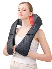 Shiatsu Neck and Back Massager with Heat for Pain Relief Deep Tissue, Electri...