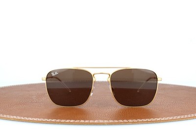 Ray-ban Rb3588 9013/73 Gold Aviator Sunglasses 55-19-140