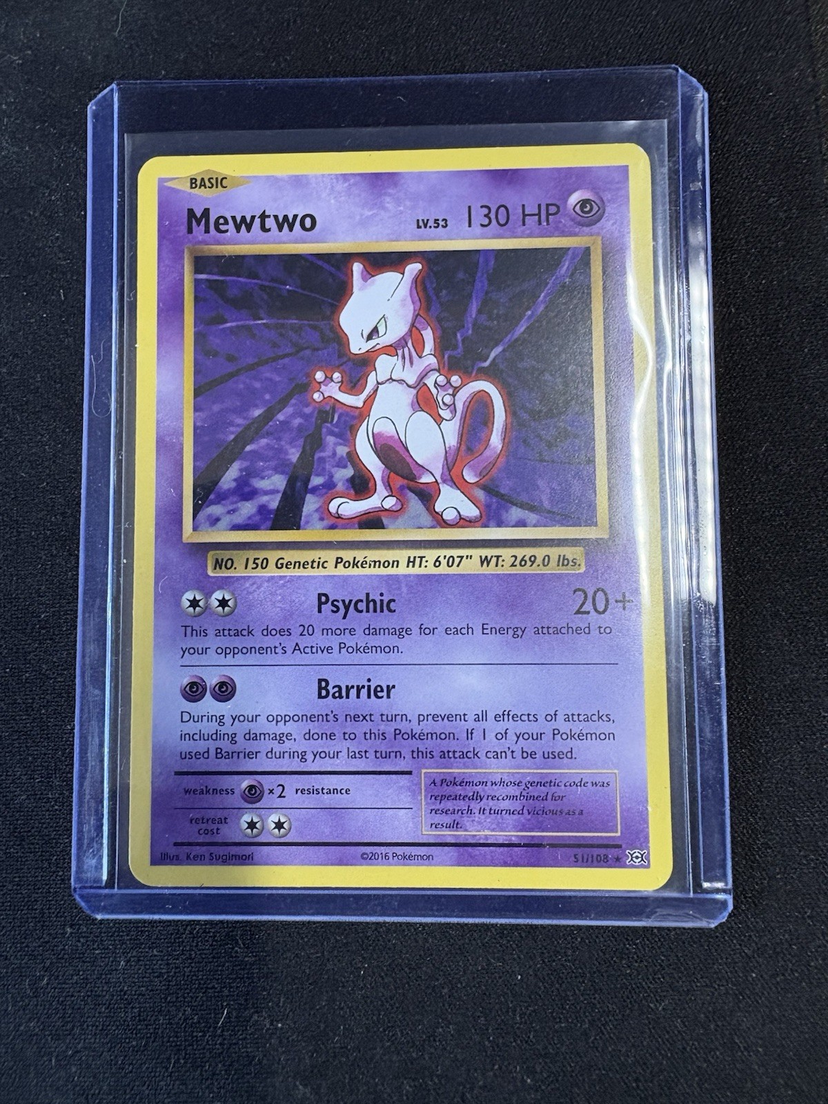 Mewtwo 51/108 Evolutions NM Pokemon Card