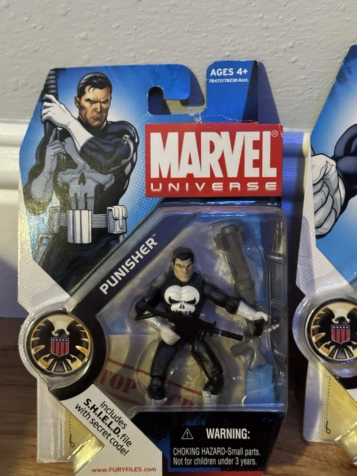 Lote Marvel Universe Punisher 2008 error de fábrica error de impresión Handninja 🔥😮‍💨 Foto 4 de 4