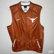 Nike UT Texas Longhorns Vest Mens XL +2 Hyper Elite Zip Team Issue/Player Worn